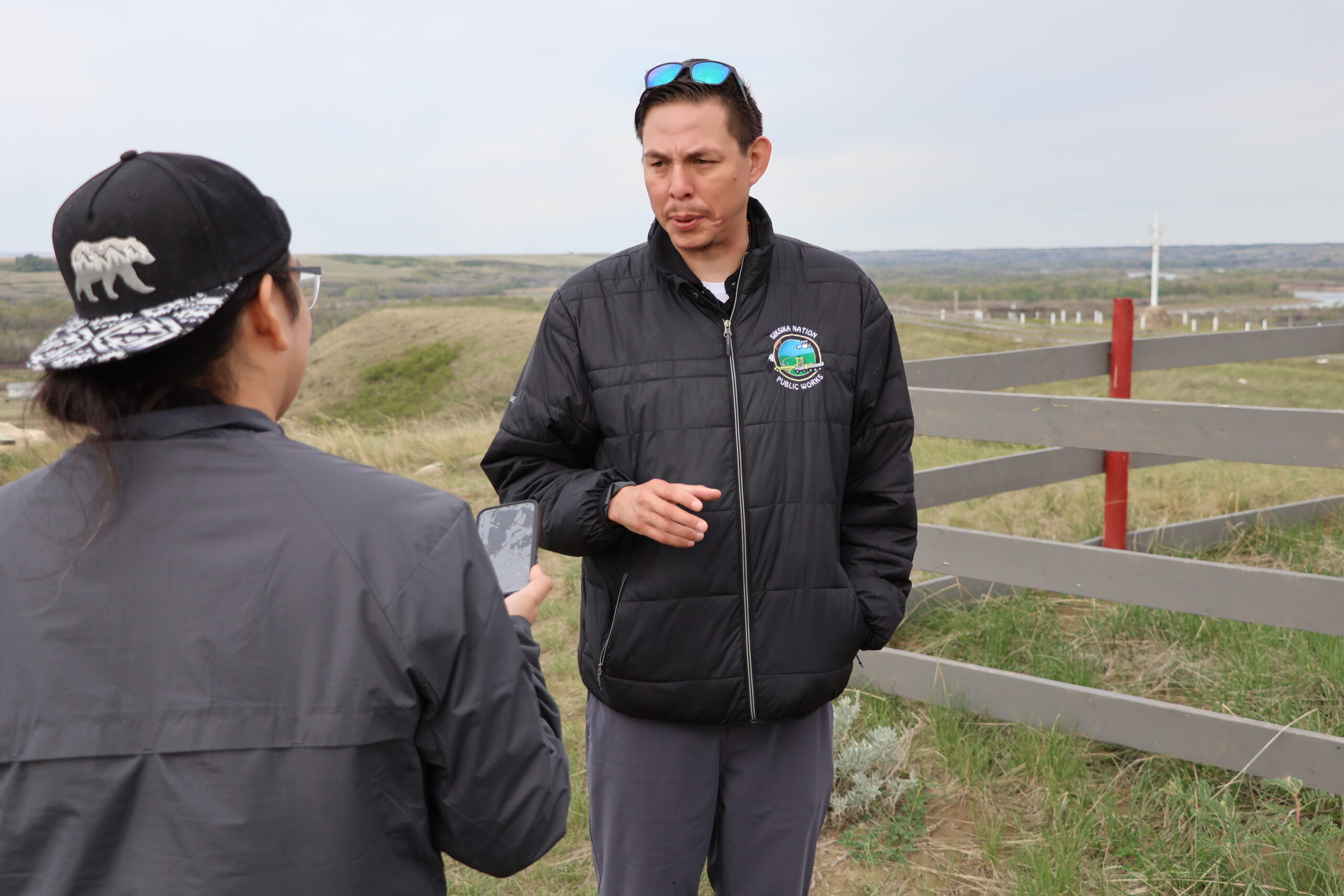 Siksika Public Works and Arcadis plans for Crowfoot Cemetary 