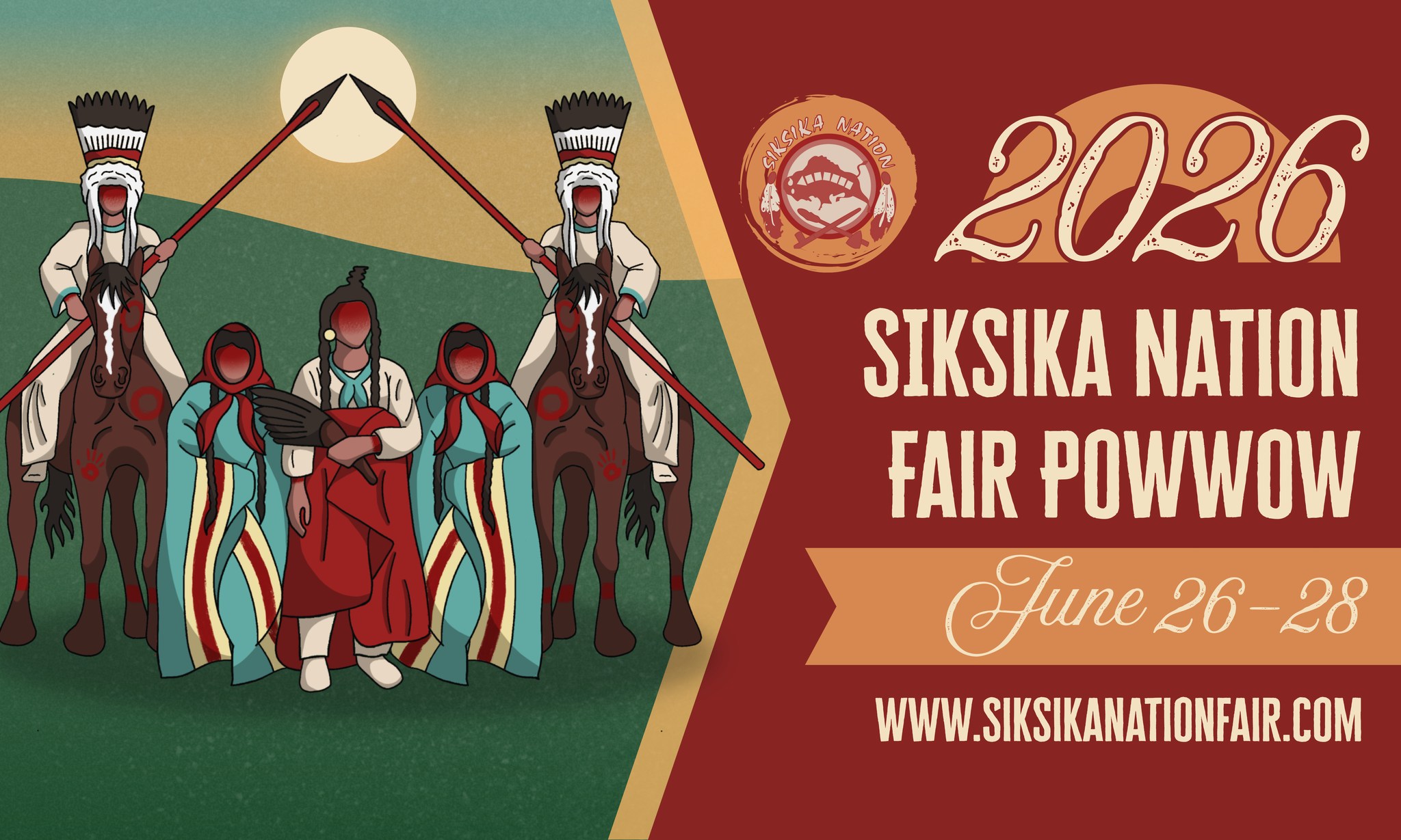 Siksika Nation Fair Powwow poster 2026
