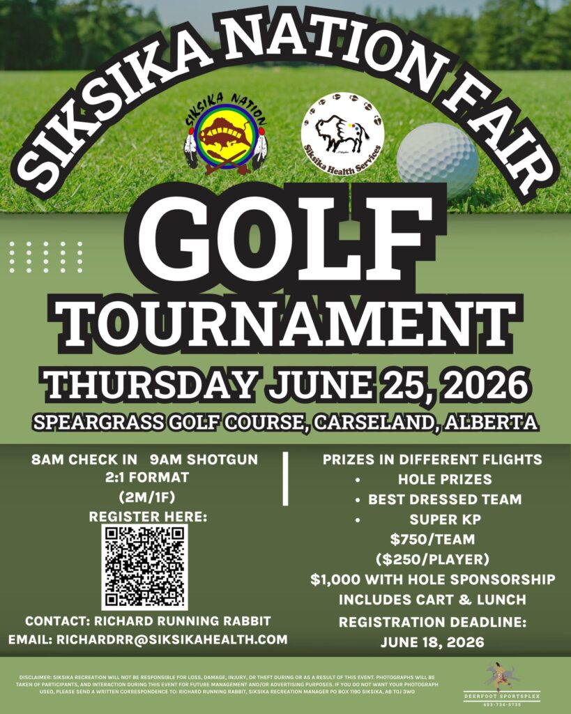 Siksika Nation Fair 2026 Golf Tournament