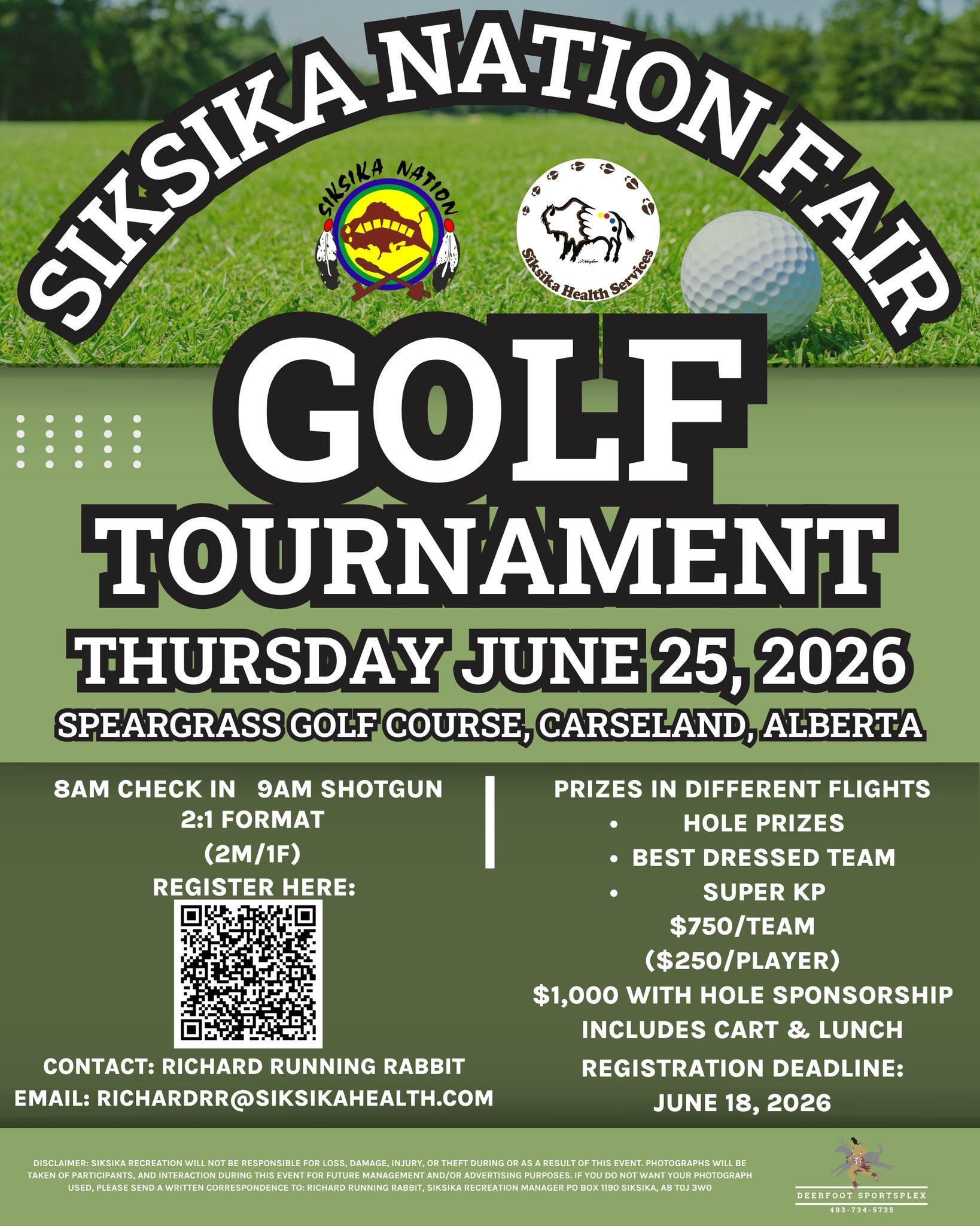 Siksika Nation Fair Golf Tournament 2026