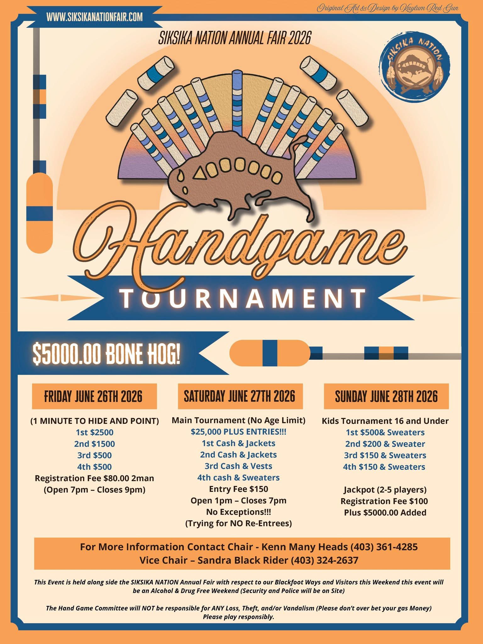 Siksika Nation Fair Handgames Tournament 2026